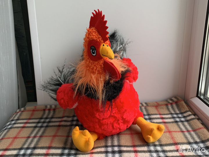 Мягкие игрушки, петушок, тигренок