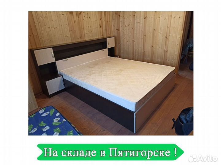 Кровать двухспальная 160 200 с тумбочками