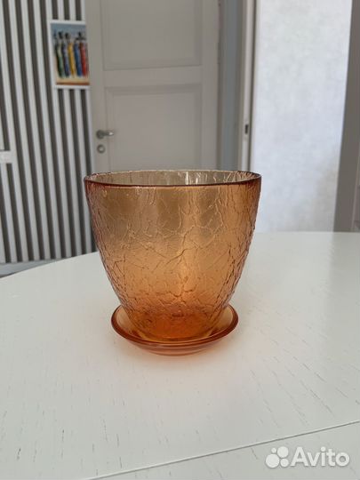 Горшок стеклянный для орхидеи