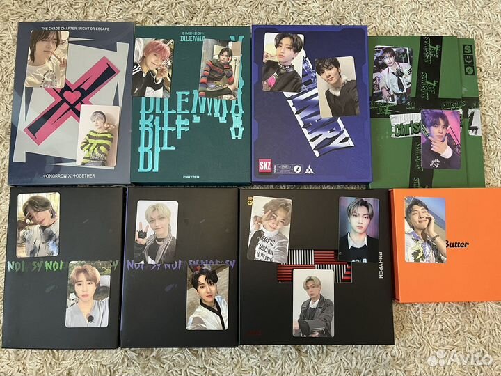 Альбомы kpop stray kids/enhypen/txt/bts