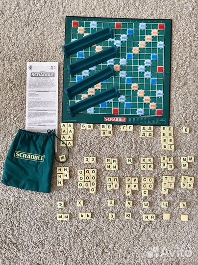 Игра настольная скрабл scrabble бу