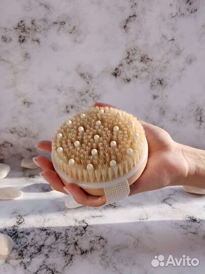 Массажная щетка (антицеллюлитная), сухой массаж