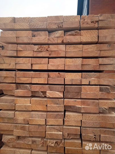 Доска обрезная, дисковый распил, 50х150х6000 мм