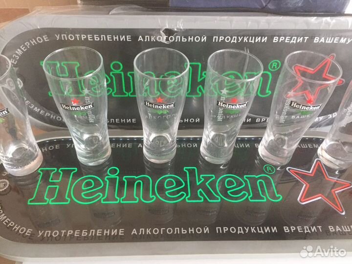 Бокалы Heineken с Led подсветкой