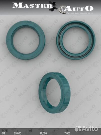 Сальник 25,00/34,00*6,00 тип 0М
