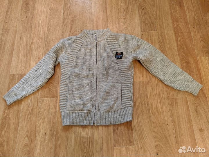 Две тёплые кофты и зимняя куртка на рост 146