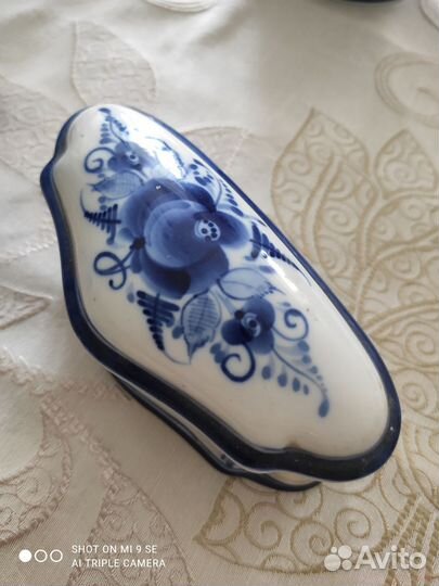 Фарфоровая посуда Гжель авторская