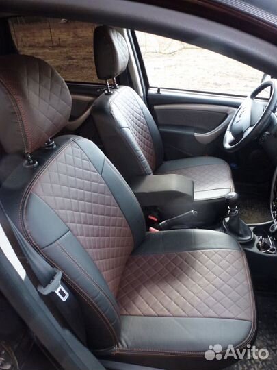 Чехлы ромбом на сиденья Рено Дастер