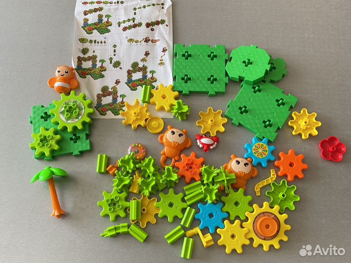 Конструктор на шестеренках 58 деталей