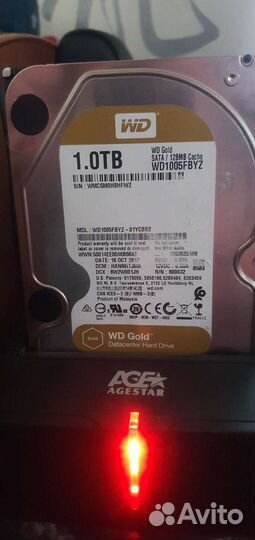 Western Digital Gold 1tb WD1005fbyz бу