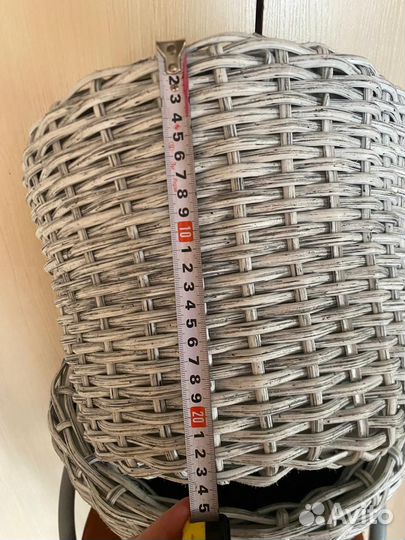 Кашпо из ротанга 12 литров