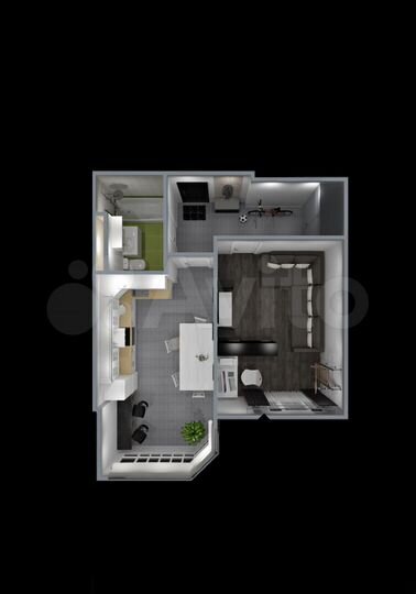 1-к. квартира, 45 м², 3/8 эт.