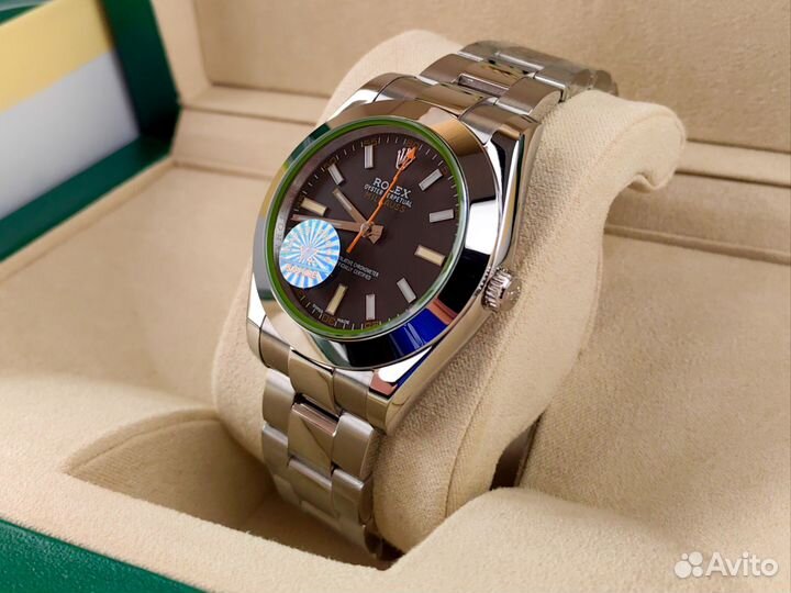 Часы мужские Rolex milgauss lux green