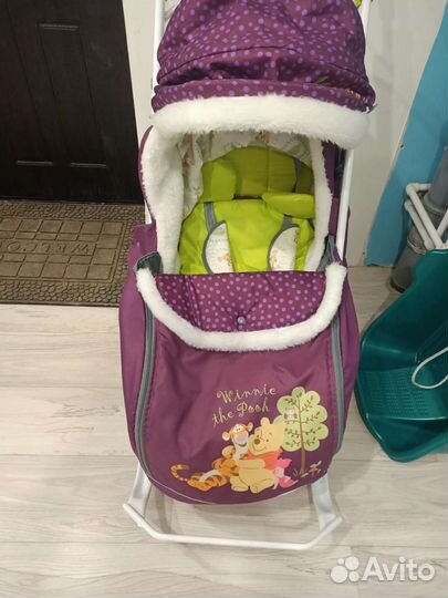 Детские санки коляска бу
