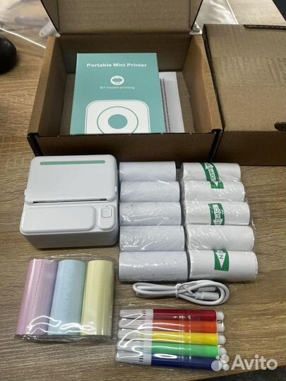 Мини принтер для телефона портативный