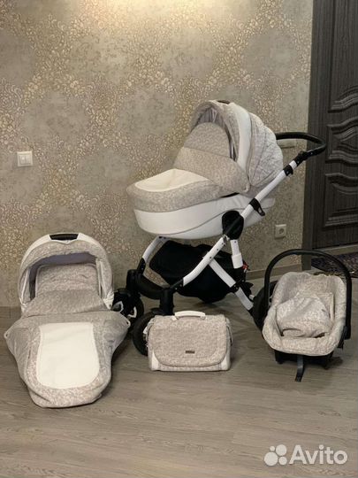 Коляска Adamex 3 в 1 Barletta