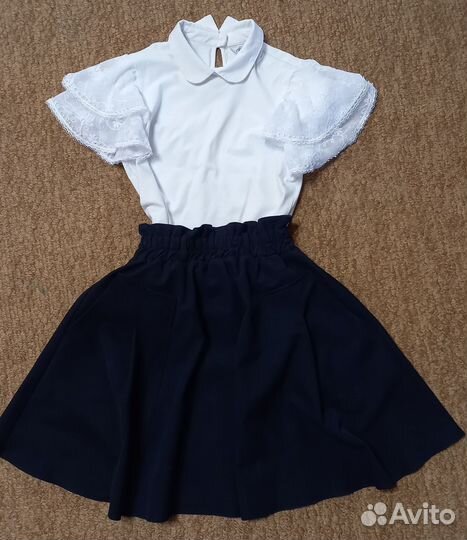 Блузка для девочки школьная (рост 146)