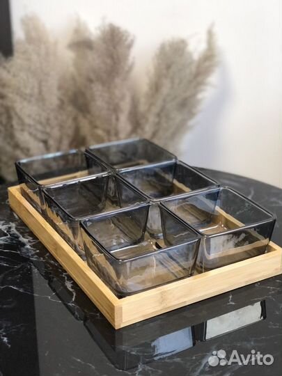 Менажница стекло
