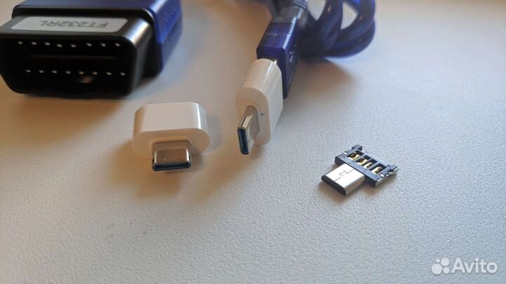 Переходник OTG для автомобильного USB сканера