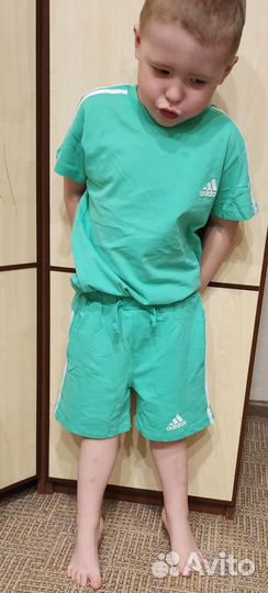 Костюм с шортами adidas 92,98,104,110,116