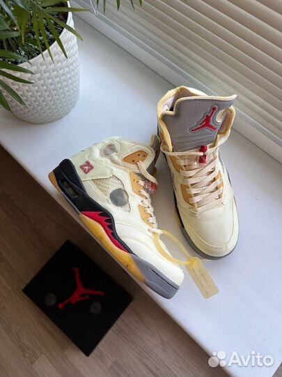 Nike Air Jordan 5 off white