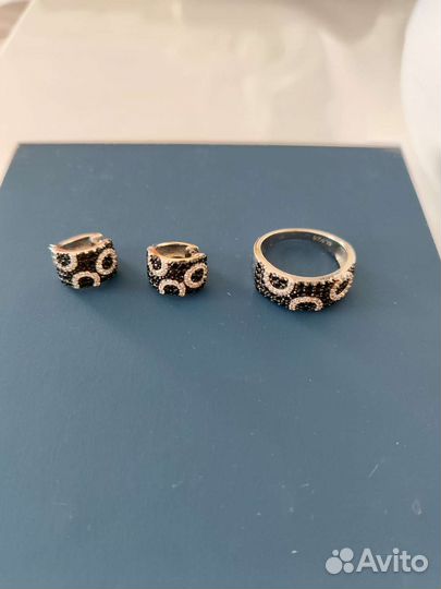 Набор серьги +кольцо