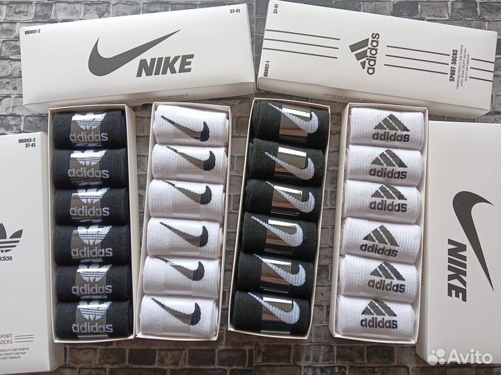 Носки Nike Adidas Reebok Puma