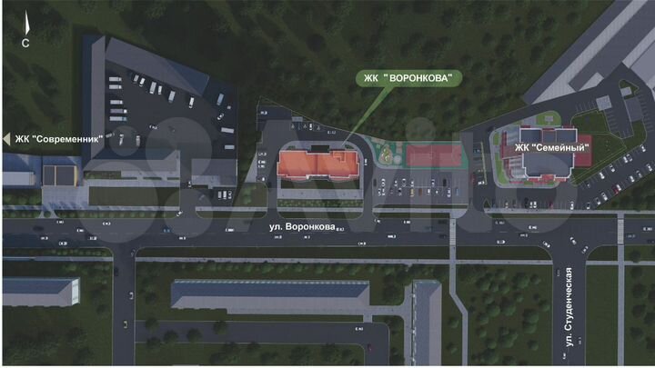 Квартира-студия, 29,5 м², 1/16 эт.