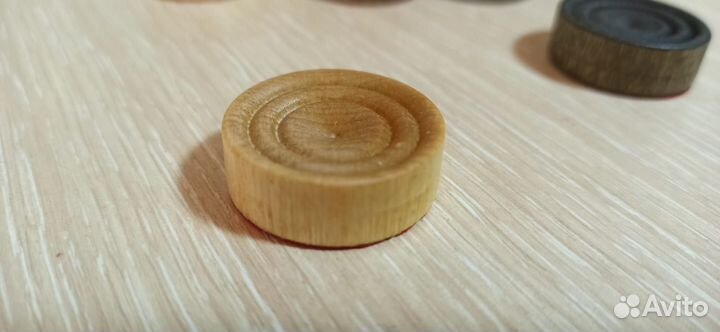 Деревянные шашки фишки для нард 28*10 мм
