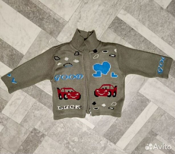 Вязаный костюм детский 86