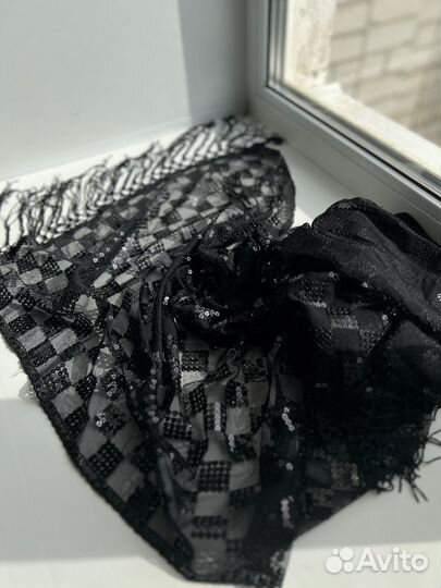 Шарф палантин из пайеток