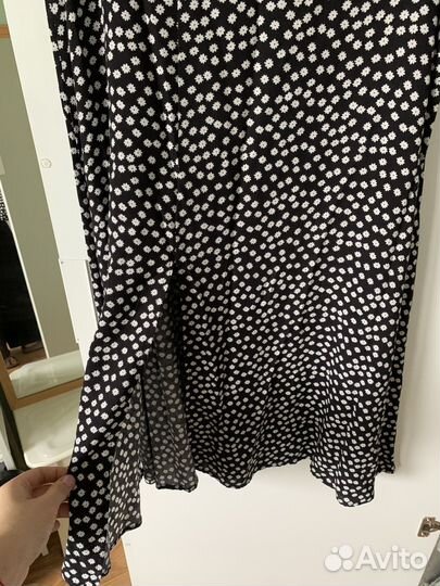 Юбка в цветок из вискозы