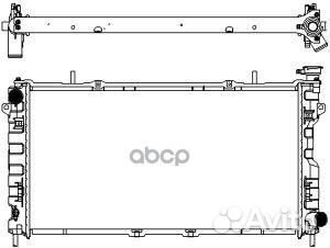 Радиатор chrysler voyager/dodge caravan 2,4 05