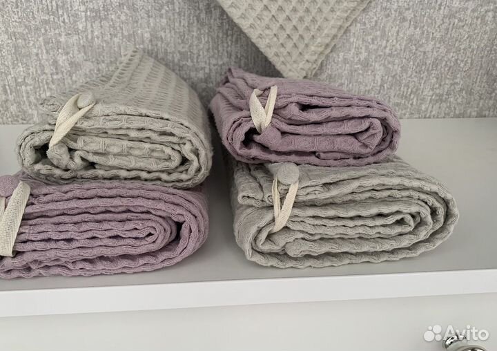 Полотенце для волос с пуговкой