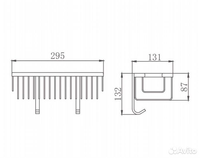 Полка-решетка для ванной F353