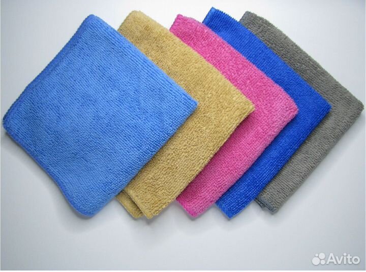 Салфетки из микрофибры 30*30, 5 штук в комплекте