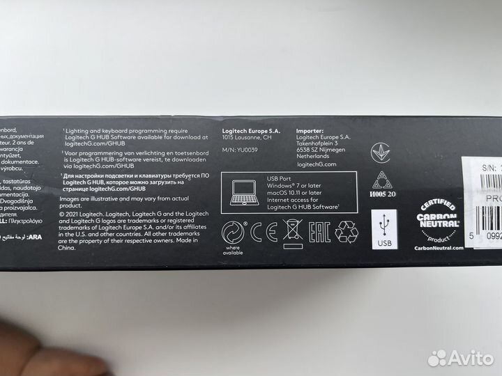 Клавиатура logitech g pro