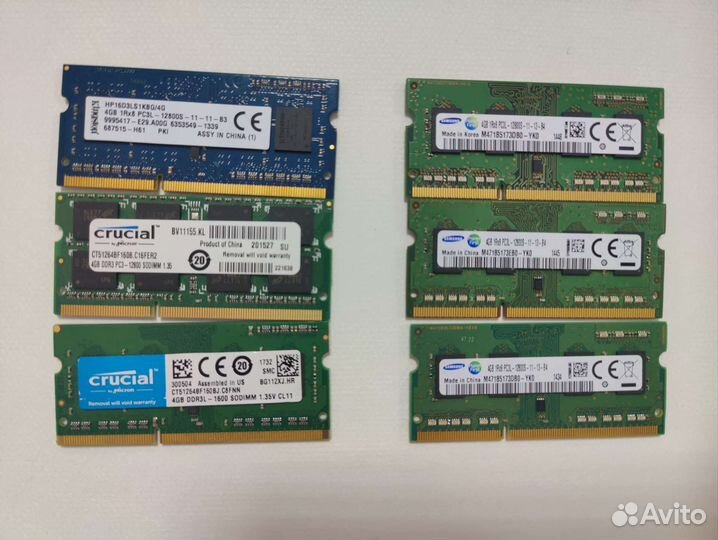 Оперативная память ddr3 для ноутбука 4gb