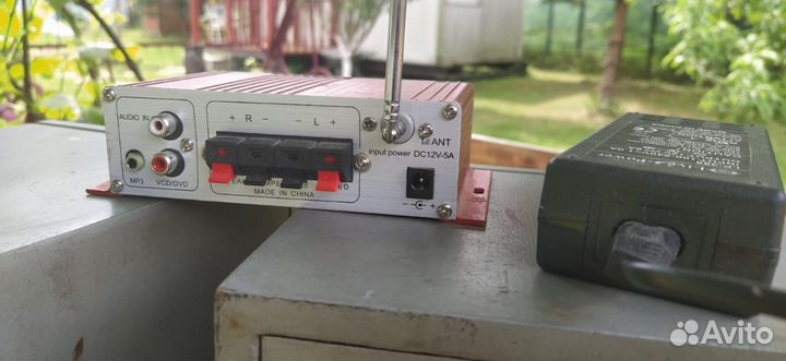 Колонки Комета 15Ватт+Усилитель звука Kentiger