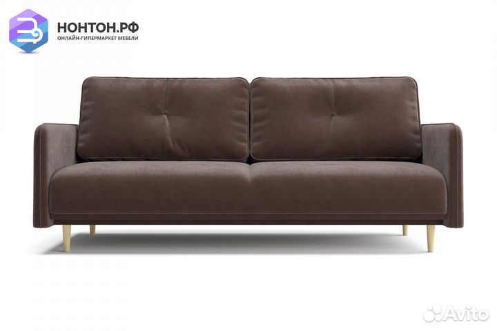 Диван книжка Эстет коричневый