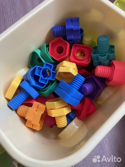 Игрушки для малышей конструктор огромный пакет