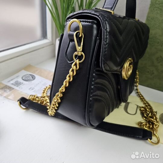 Сумка новая Gucci GG Marmont чёрная