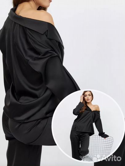 Костюм женский атласный шелковый