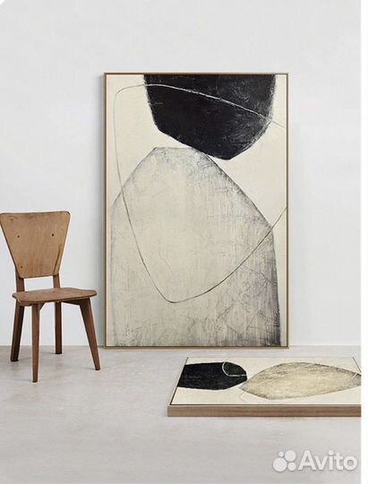 Большая интерьерная картина абстракция