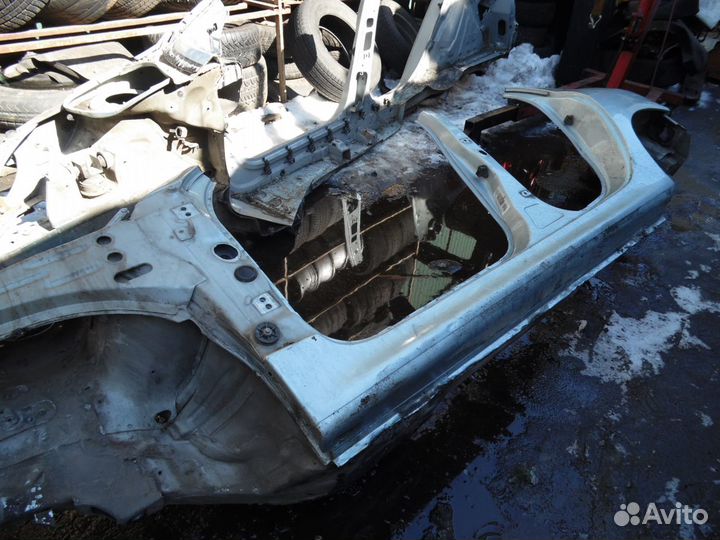 Крыло с порогом заднее левое Пежо 206