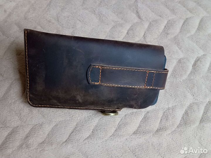 Сумка чехол для смартфона натуральная кожа