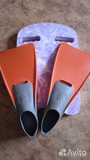 Ласты, трубка, дощечка