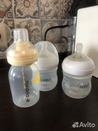 Бутылочка medela calma и avent