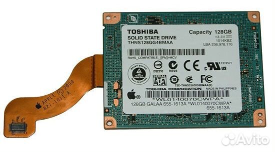 SSD 128 Gb для Apple MacBook Air A1304 оригинал