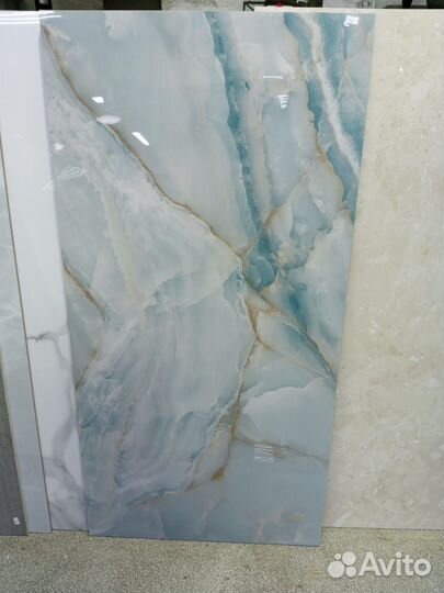 Керамогранит голубой 60*120 глянец